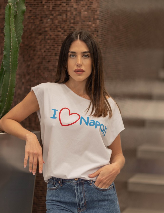 T+ART TSHIRT  I LOVE NAPOLI