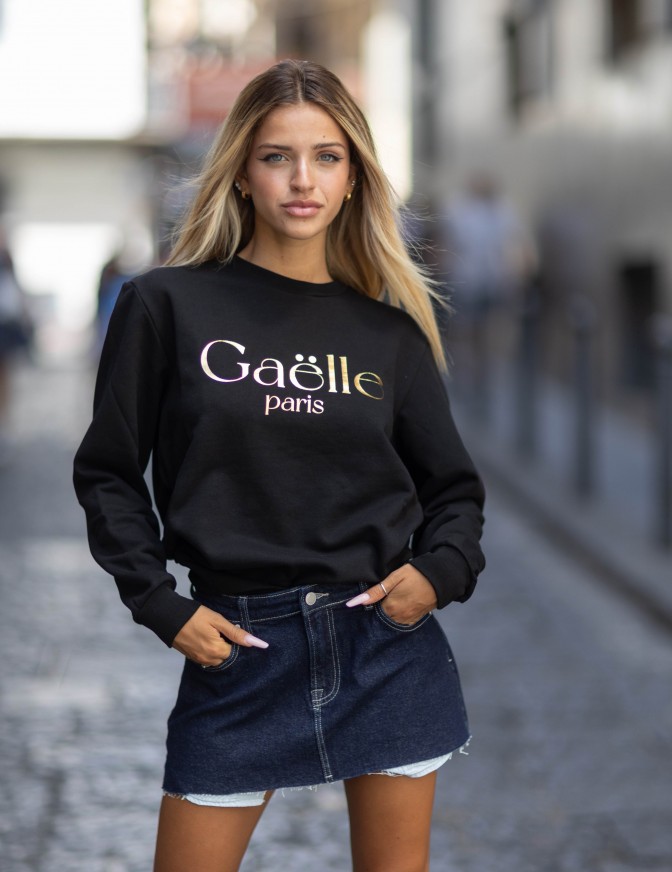 GAELLE FELPA  LOGO GOLD