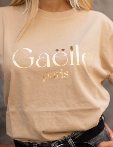 GAELLE TSHIRT  LOGO GOLD
