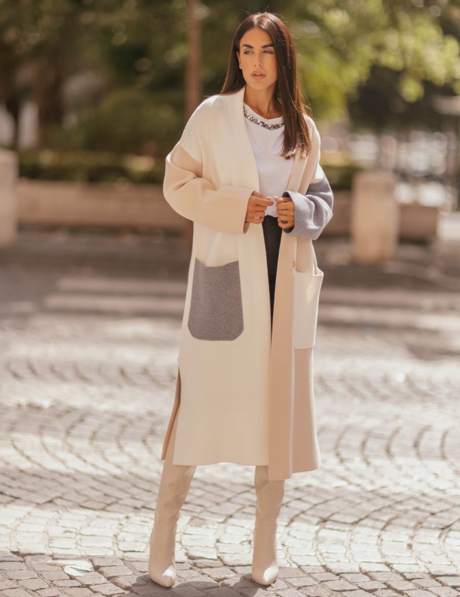 VICOLO CAPPOTTO  COLOR BLOCK
