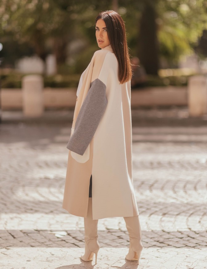 VICOLO CAPPOTTO  COLOR BLOCK