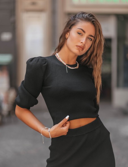 GLAMOROUS MAGLIA  CORTA SBUFFO