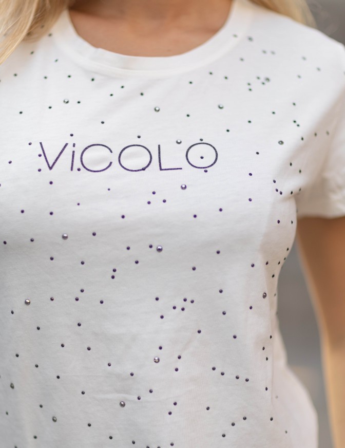 VICOLO TSHIRT  STRASS