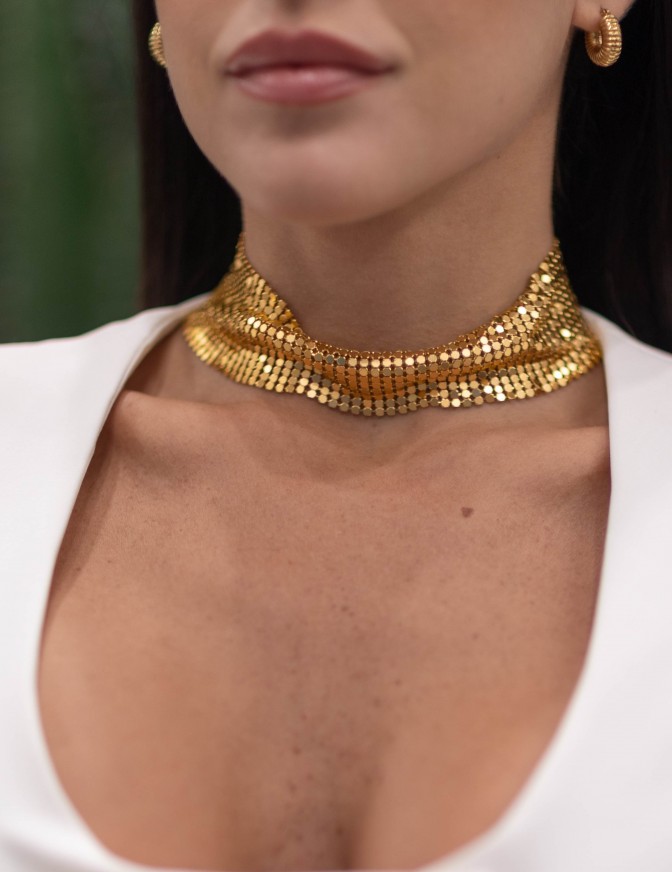 DOLLS COLLANA  CHOKER METALLO