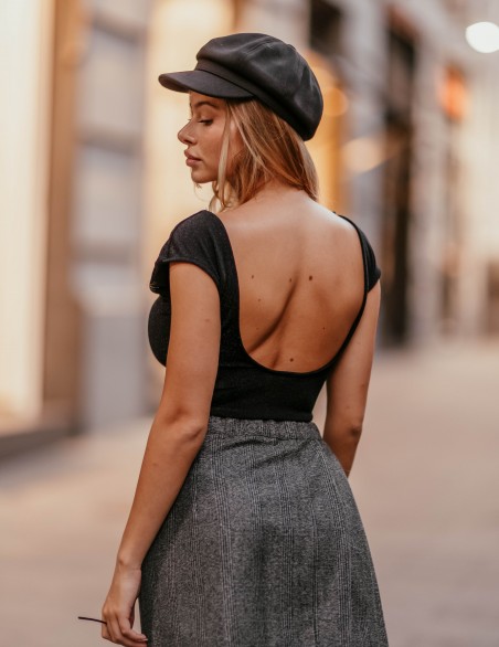 VICOLO TOP  CROP LUREX