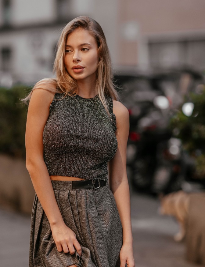 VICOLO TOP  MINI GLITTER