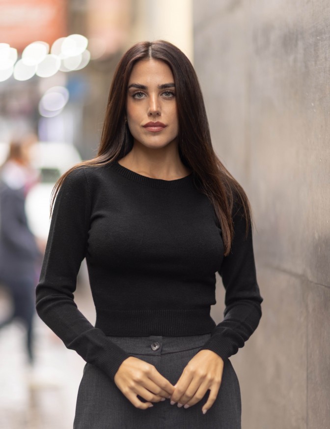 VICOLO MAGLIA  SLIM GIROCOLLO 
