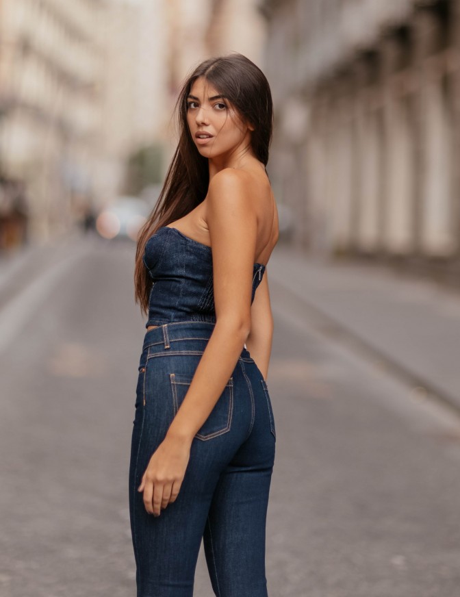 ONLY TOP  DENIM