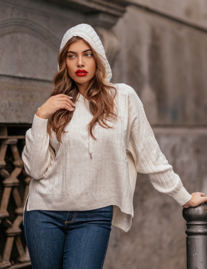 ONLY MAGLIA  CAPPUCCIO