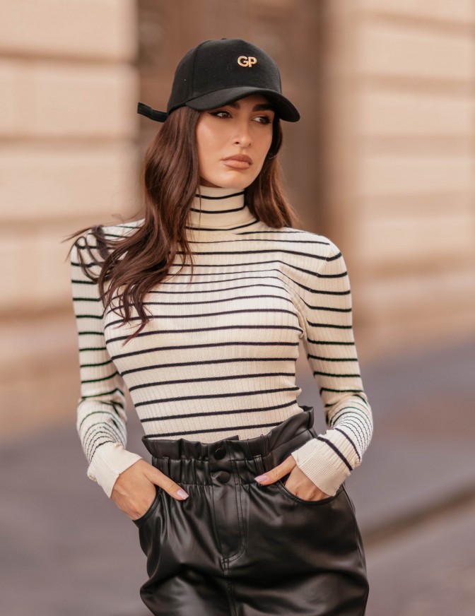 ONLY MAGLIA  COSTINE COLLO...
