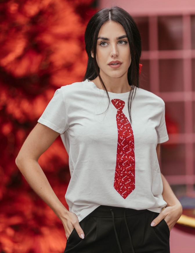 VICOLO TSHIRT  CRAVATTA