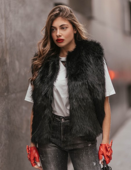 VICOLO GILET  ECOPELLICCIA