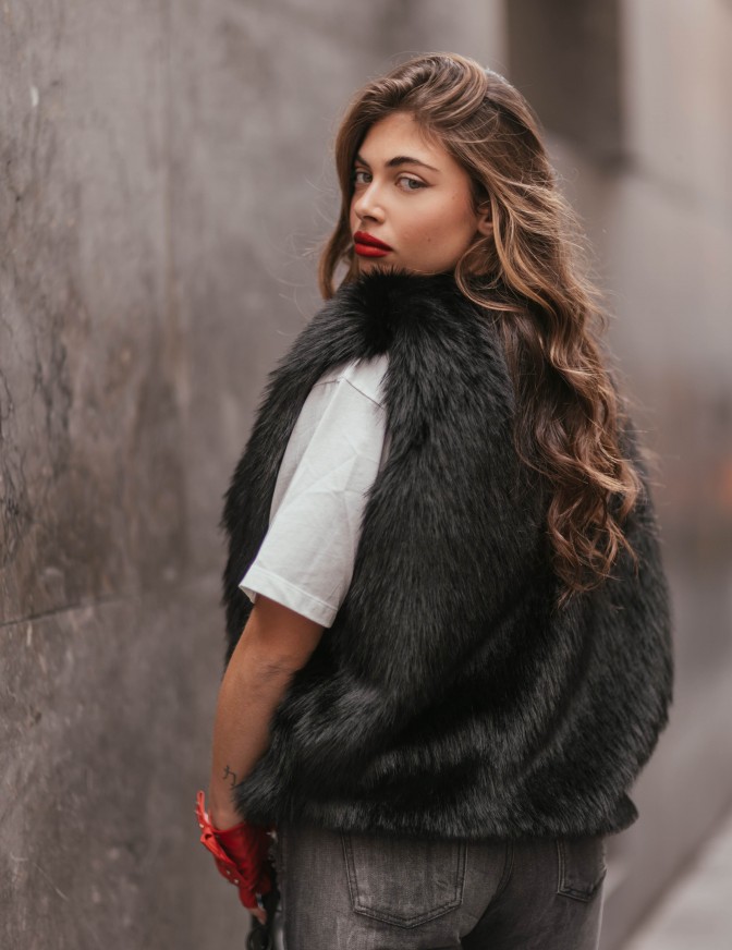 VICOLO GILET  ECOPELLICCIA