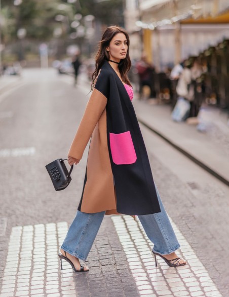 VICOLO CAPPOTTO  COLOR BLOCK