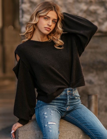 HAVEONE MAGLIA  OVER CUT OUT