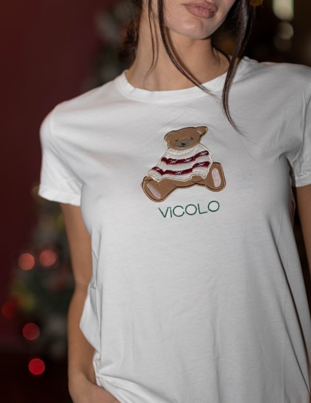 VICOLO TSHIRT  TEDDY PULL