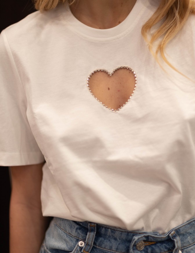 ONLY TSHIRT  HEART LOVE