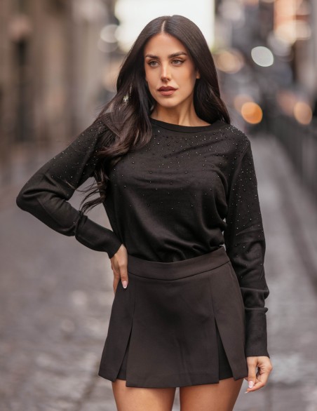 ONLY MAGLIA  SOTTILE STRASS