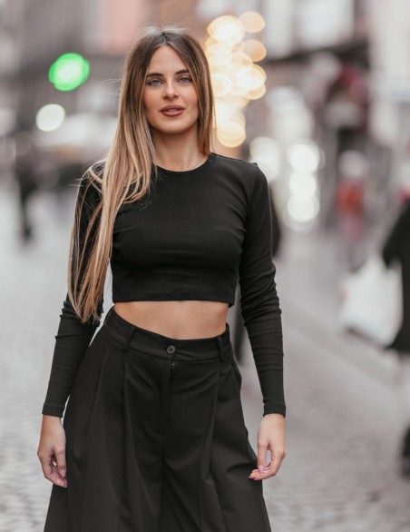 ONLY TSHIRT  CROP HEART STRASS