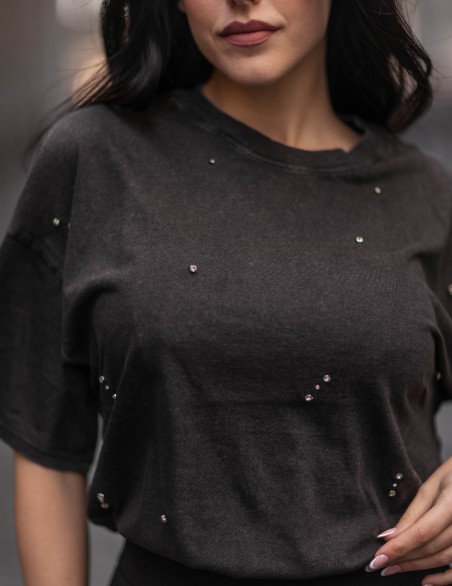 ONLY TSHIRT  MM STRASS