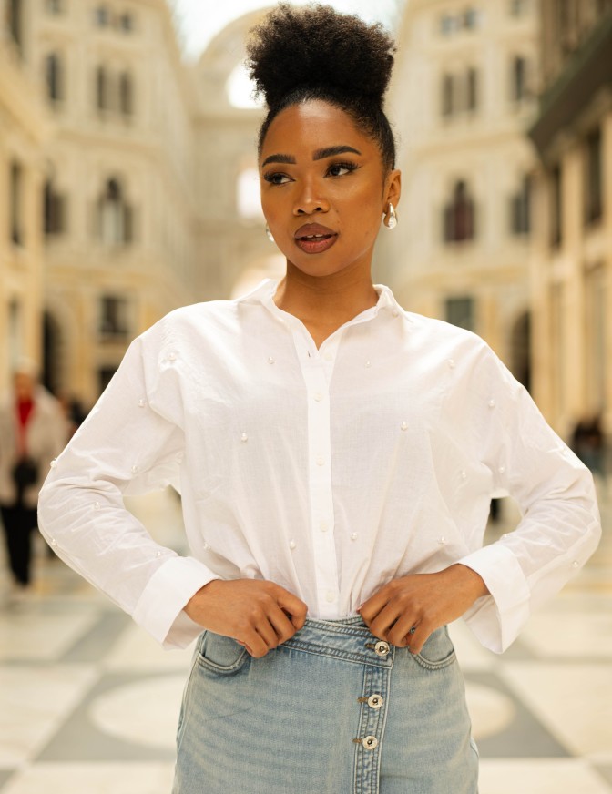 ONLY CAMICIA  PERLINE