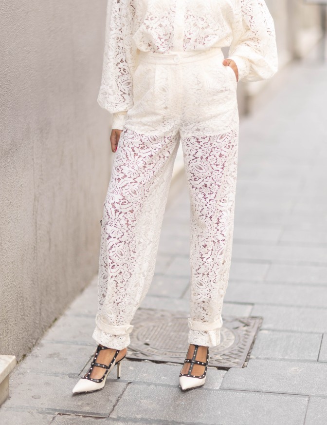VICOLO PANTALONI  MERLETTO