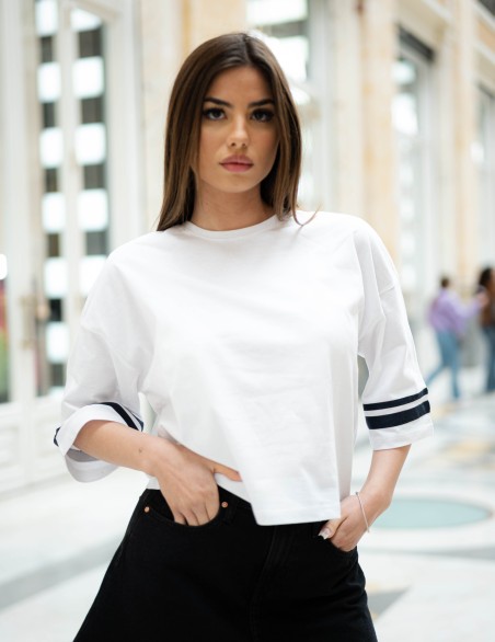 ONLY TSHIRT  CROP MM RIGA