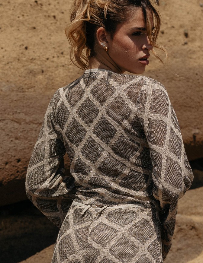 MAGLIA  HAVEONE ROMBI GLITTER