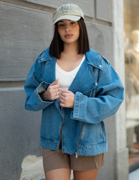 ONLY GIACCA  DENIM OVER BIKER