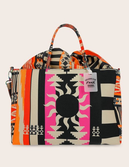 F**K BORSA BIG ZIP RAINBOW