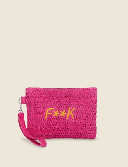 F**K BORSA SMALL MINI PAGLIA