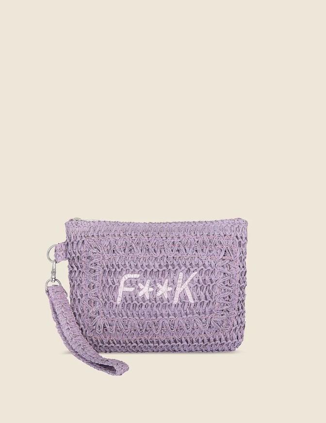F**K BORSA SMALL MINI PAGLIA