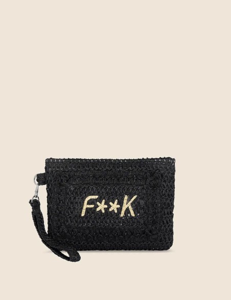 F**K BORSA SMALL MINI PAGLIA