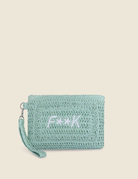 F**K BORSA SMALL MINI PAGLIA