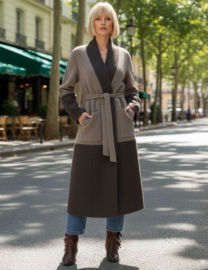 VICOLO CAPPOTTO  BICOLOR...