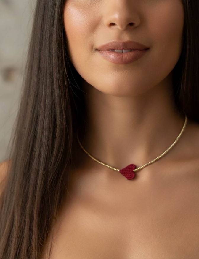 3 FILI COLLANA  CHOKER PERLINE